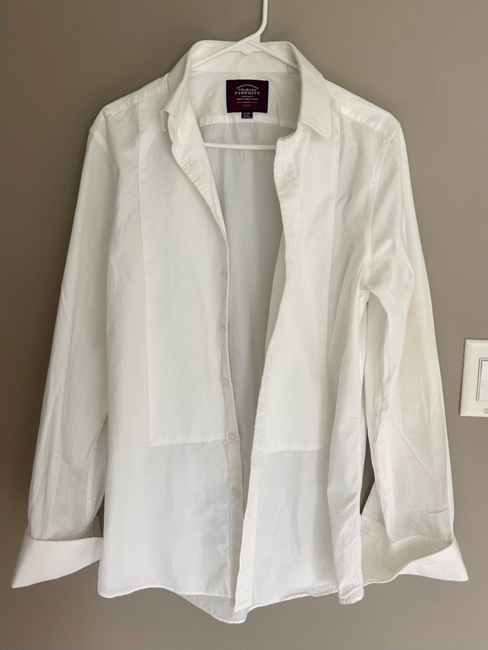 Charles Tyrwhitt Tuxedo White Men's Dress Shirt